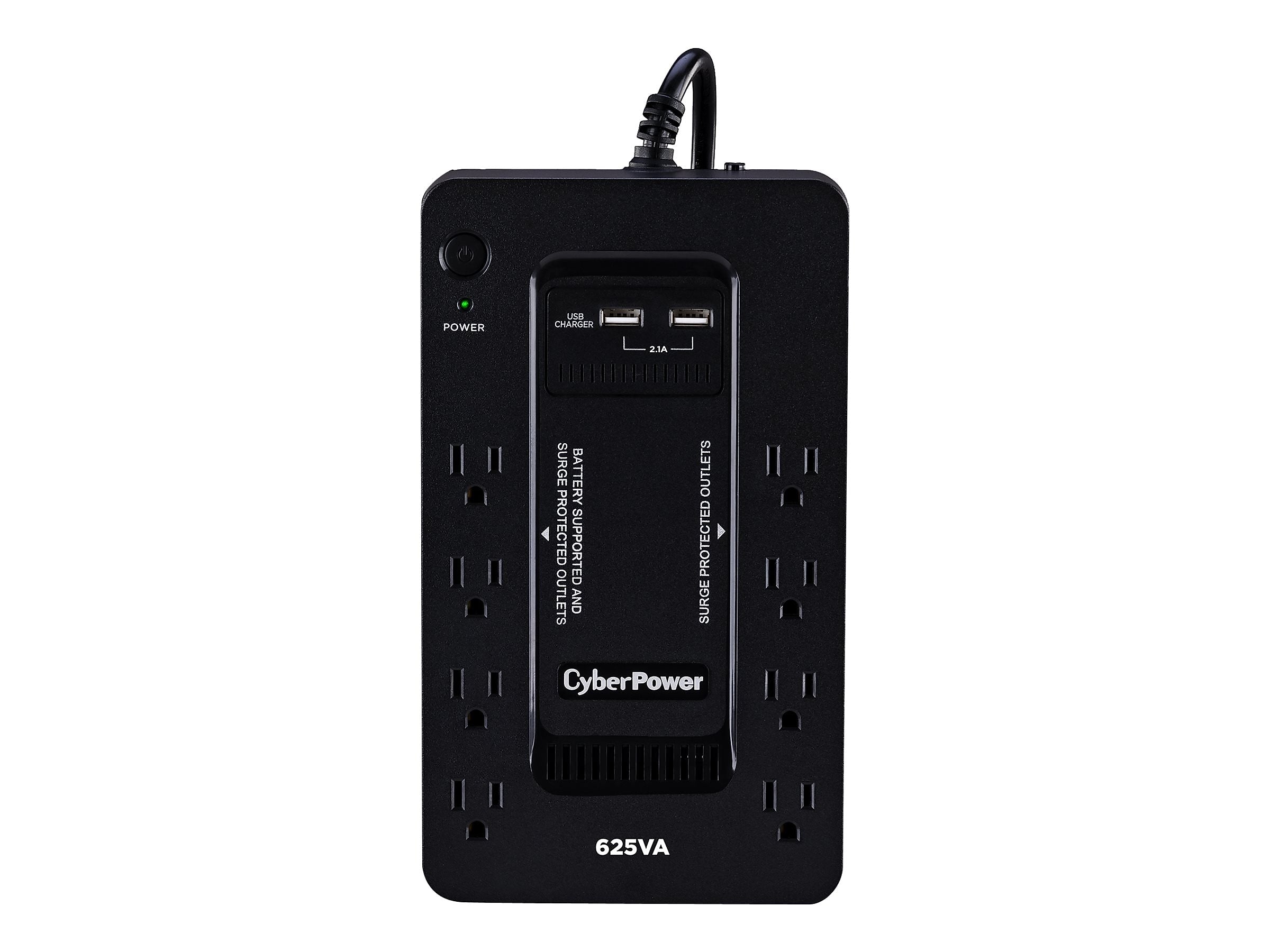 CyberPower Standby Series 625VA 8-Outlet UPS, Black (ST625U)