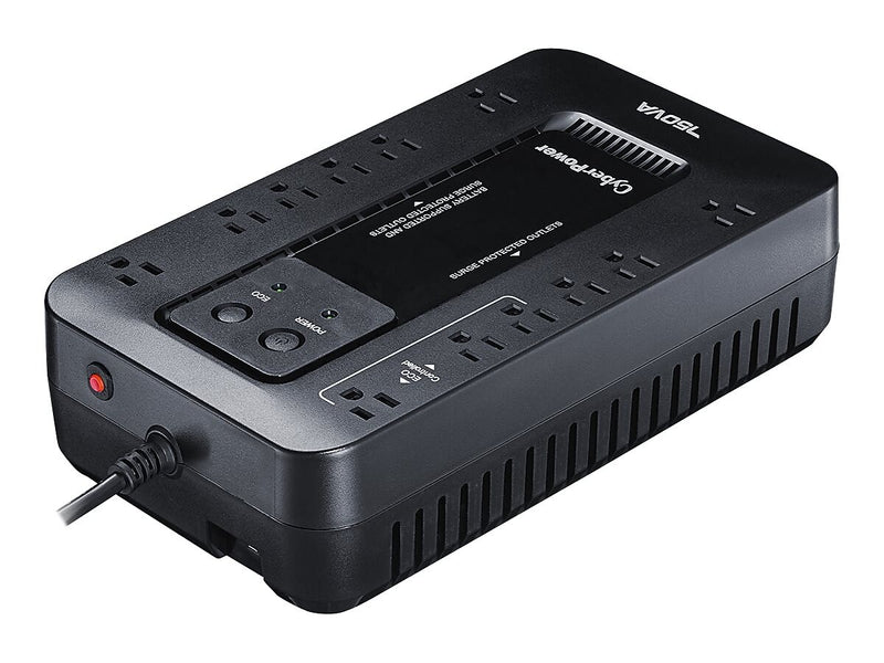 CyberPower Ecologic Series 750VA UPS, 12-Outlets, Black (EC750G)