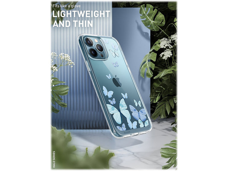 i-Blason Halo Butterfly Blue Snap Case for iPhone 13 Pro Max (iPhone2021-6.7-Halo-F)