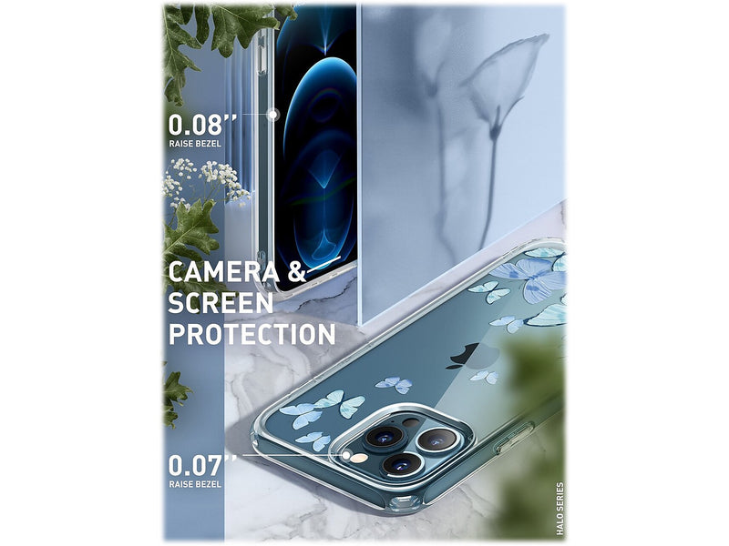 i-Blason Halo Butterfly Blue Snap Case for iPhone 13 Pro Max (iPhone2021-6.7-Halo-F)