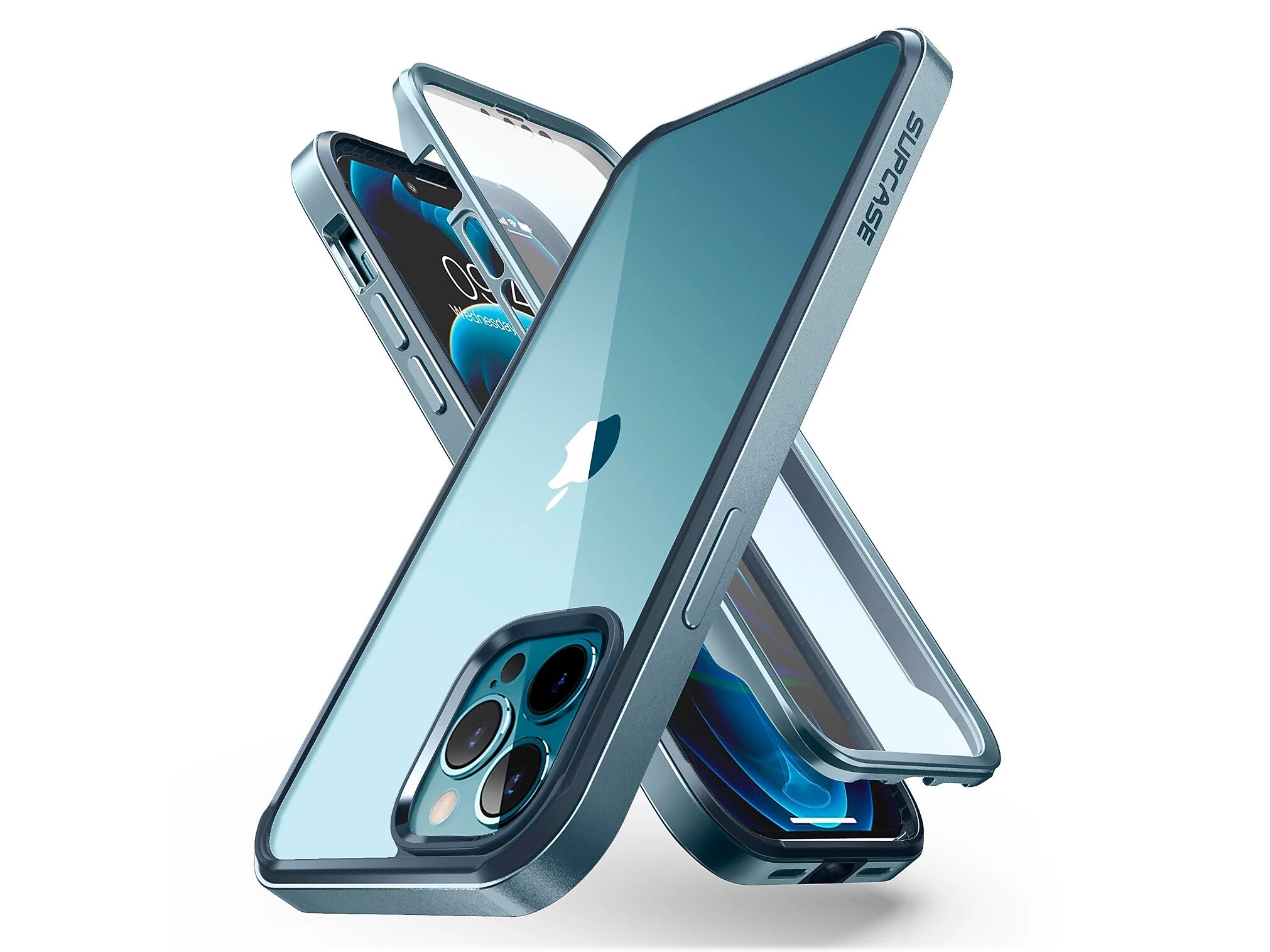 SUPCASE Unicorn Beetle Blue Snap Case with Screen Protector for iPhone 13 Pro (SUP-iPhone2021Pro-6.1-EdgePro-SP-Cerulean)