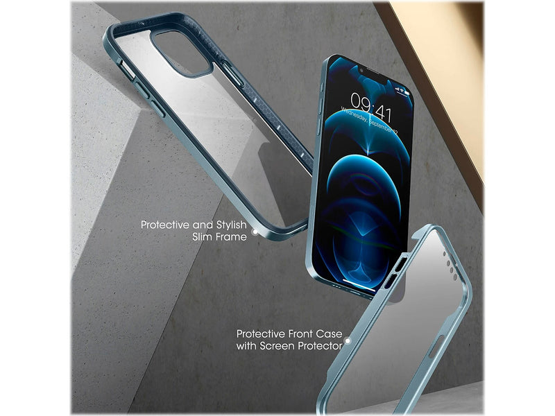 SUPCASE Unicorn Beetle Blue Snap Case with Screen Protector for iPhone 13 Pro (SUP-iPhone2021Pro-6.1-EdgePro-SP-Cerulean)