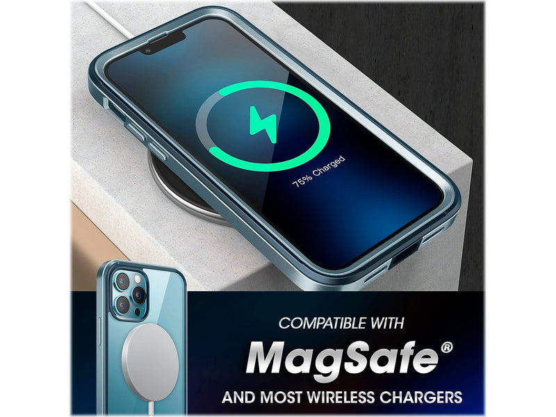 SUPCASE Unicorn Beetle Blue Snap Case with Screen Protector for iPhone 13 Pro (SUP-iPhone2021Pro-6.1-EdgePro-SP-Cerulean)