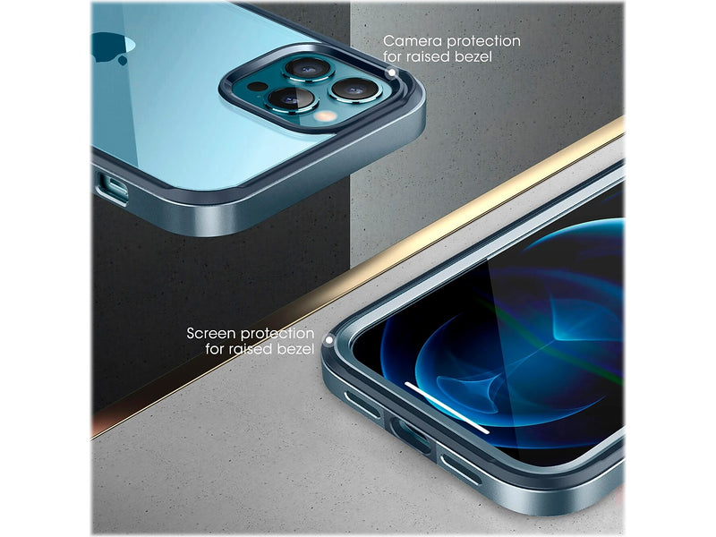 SUPCASE Unicorn Beetle Blue Snap Case with Screen Protector for iPhone 13 Pro (SUP-iPhone2021Pro-6.1-EdgePro-SP-Cerulean)