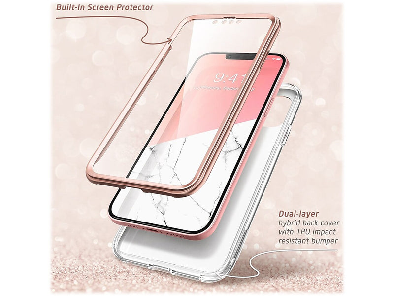 i-Blason Cosmo Marble Pink Snap Case for iPhone 13 mini (iPhone2021-5.4-Cosmo-SP-Marble)