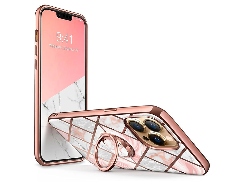 i-Blason Cosmo Marble Pink Snap Case for iPhone 13 Pro (iPhone2021Pro-6.1-CosSnap-Marble)