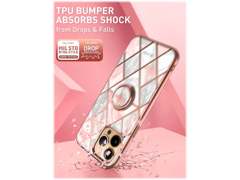 i-Blason Cosmo Marble Pink Snap Case for iPhone 13 Pro (iPhone2021Pro-6.1-CosSnap-Marble)