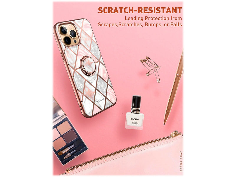 i-Blason Cosmo Marble Pink Snap Case for iPhone 13 Pro (iPhone2021Pro-6.1-CosSnap-Marble)
