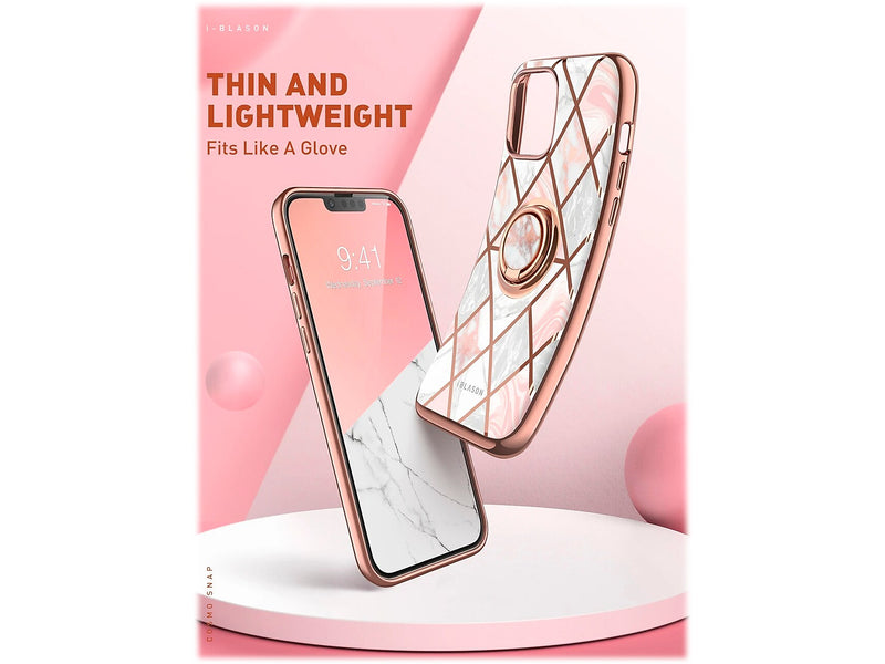 i-Blason Cosmo Marble Pink Snap Case for iPhone 13 (iPhone2021-6.1-CosSnap-Marble)