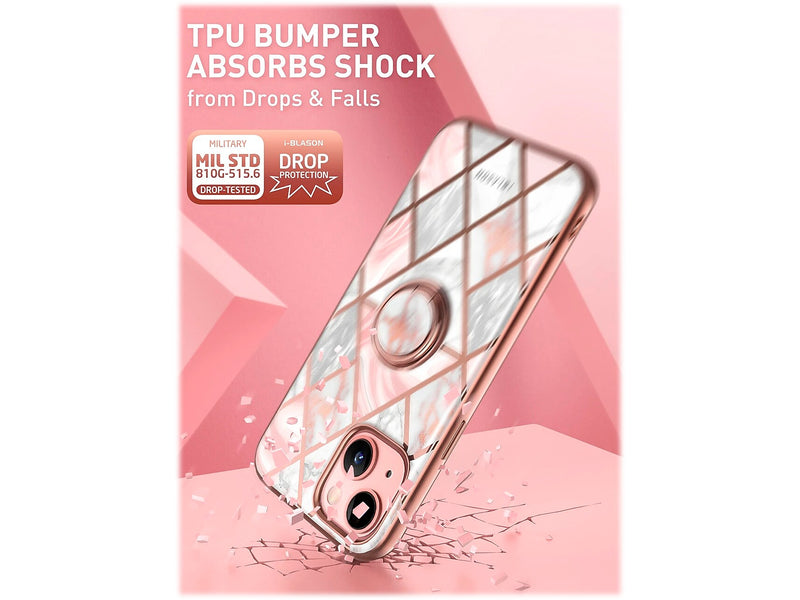 i-Blason Cosmo Marble Pink Snap Case for iPhone 13 (iPhone2021-6.1-CosSnap-Marble)