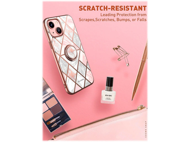 i-Blason Cosmo Marble Pink Snap Case for iPhone 13 (iPhone2021-6.1-CosSnap-Marble)