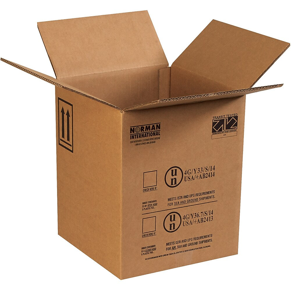24" x 16" x 12" Multi-Depth Shipping Boxes, 15/Bundle (MD241612)