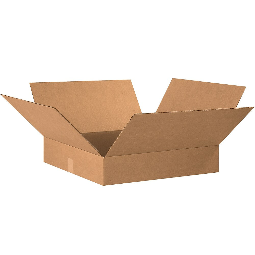 20" x 20" x 4" Corrugated Shipping Boxes, 200#/ECT-32 Mullen Rated Corrugated, 10/Pack (20204)