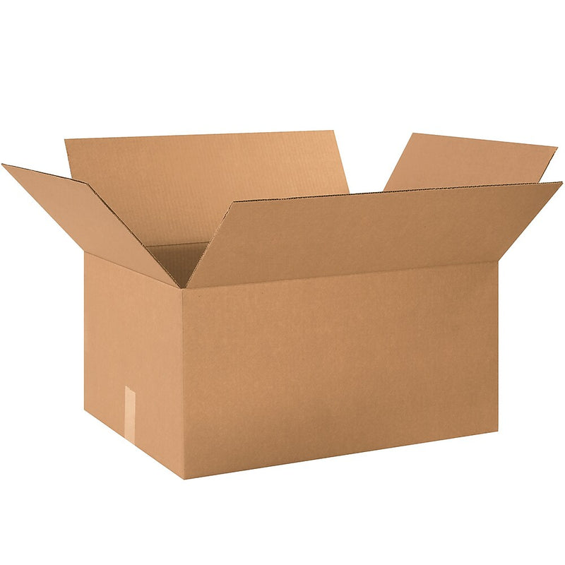 24" x 18" x 12" Corrugated Shipping Boxes, 200#/ECT-32 Mullen Rated Corrugated, 10/Pack (241812)