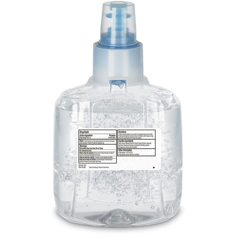 PURELL Advanced 70% Alcohol Gel Hand Sanitizer Refill for LTX-12 Dispenser, 1200 mL., 2/Carton (1903-02)