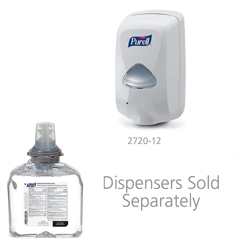 PURELL Advanced 70% Alcohol Foaming Hand Sanitizer Refill for TFX Dispenser, 1200 mL., 2/Carton (5392-02)