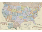 WaypointGeographic Hemispheres Boardroom Laminated Maps, 2/Pack (HMBR2PK)