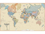 WaypointGeographic Hemispheres Boardroom Laminated Maps, 2/Pack (HMBR2PK)