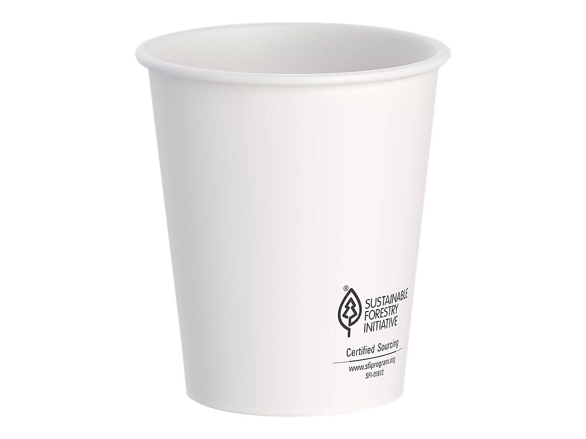 Dart ThermoGuard Paper Hot Cup, 12 Oz., White, 600 Cups/Carton (DWTG12W)