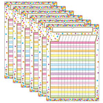 Ashley Productions Smart Poly Chart, Confetti Dry Erase Incentive Chart, Pack of 6 (ASH91042-6)