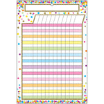 Ashley Productions Smart Poly Chart, Confetti Dry Erase Incentive Chart, Pack of 6 (ASH91042-6)