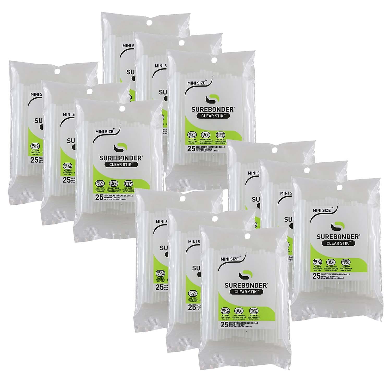 Surebonder Glue Sticks, 12/Pack (FPRDT25-12)