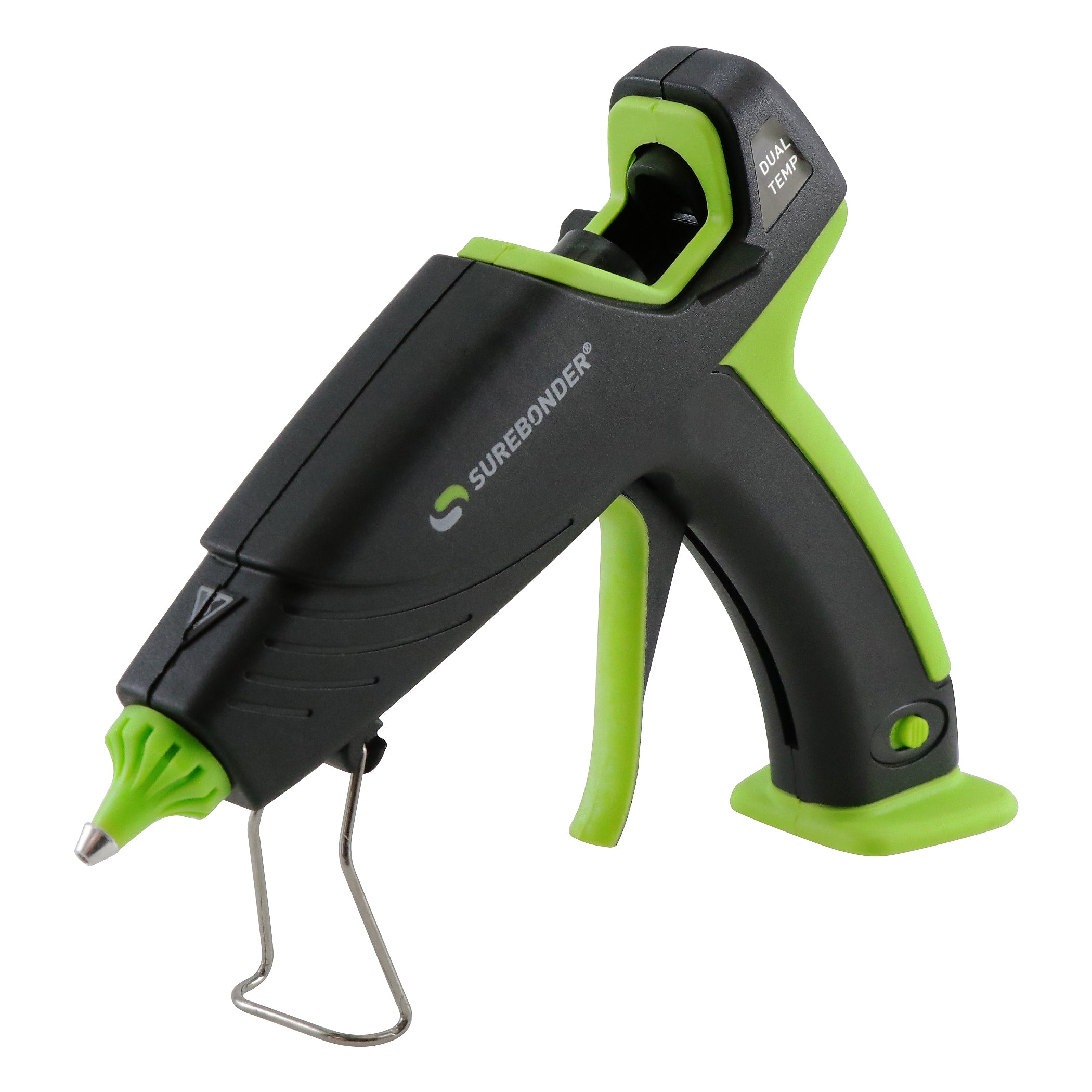 Surebonder Ultra Dual-Temp Standard Hot Glue Gun, Black/Lime Green (FPRDT360F)