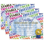 Hayes Publishing Spelling Achievement Certificate, 30 Per Pack, 3 Packs (H-VA576-3)