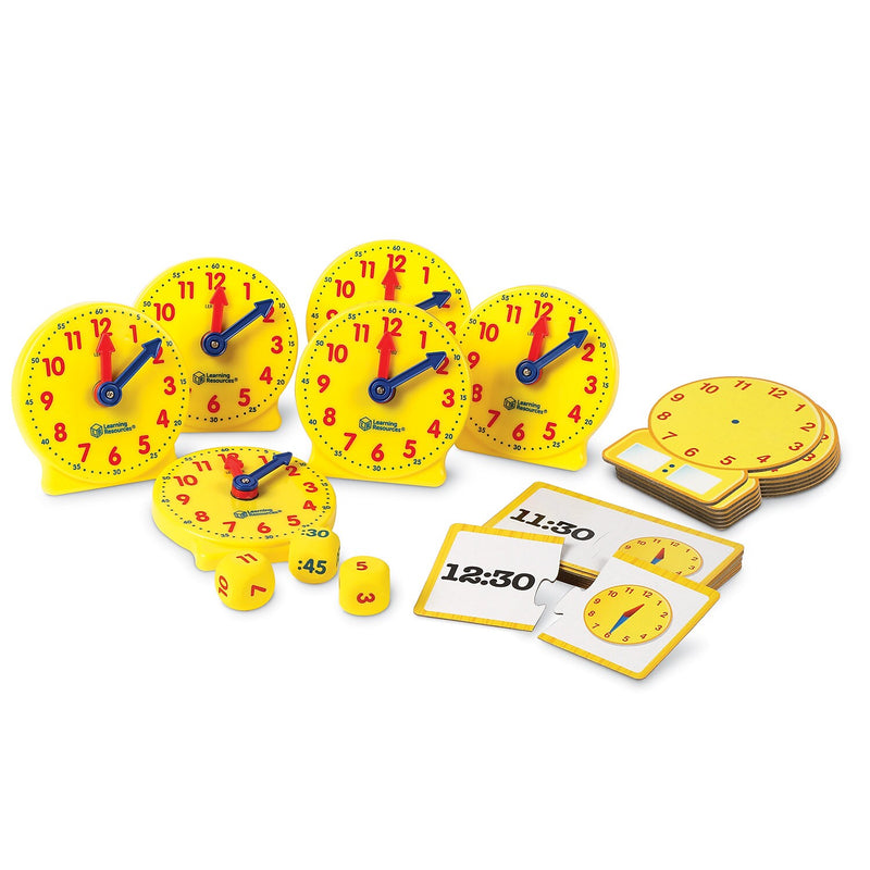 Learning Resources About Time! Small Group Activity Set, Multicolored (LER3214)