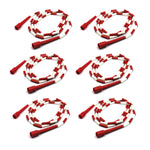Martin Sports Segmented Plastic Jump Rope, 8', Pack of 6 (MASJR8-6)