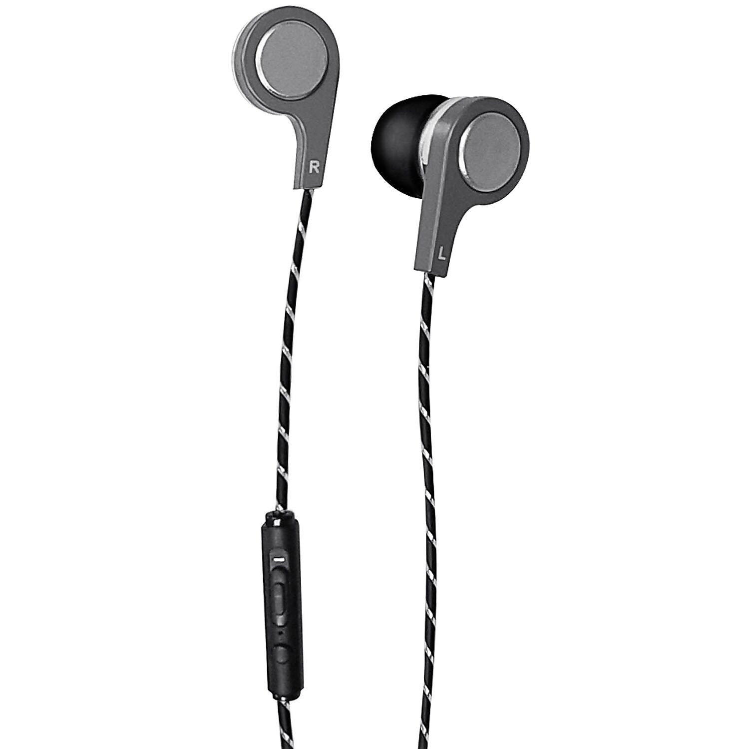 Maxwell Bass13 Earbuds, Metallic Silver (MAX199600)