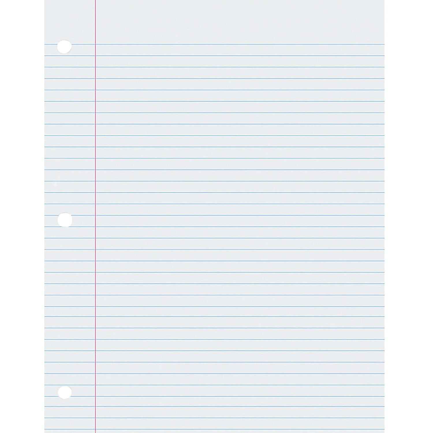 Pacon Composition Writing Paper, 8.5" x 11", 3-Hole Punched, 500 Sheets/Pack, 2/Bundle (PAC2405-2)