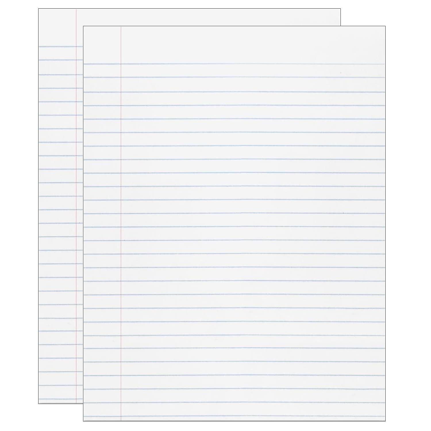 Pacon Primary Ruled Filler Paper Composition Writing Paper, 8" x 10.5", 500 Sheets/Pack, 2 Packs/Bundle (PAC2431-2)