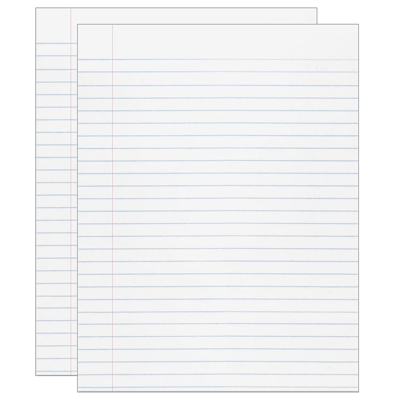 Pacon Primary Ruled Filler Paper Composition Writing Paper, 8" x 10.5", 500 Sheets/Pack, 2 Packs/Bundle (PAC2431-2)