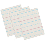 Zaner-Bloser 8" x 10.5" Newsprint Handwriting Paper, 1/2" x 1/4" x 1/4" Ruled, 500 Sheets/Pack, 3 Packs (PACZP2613-3)