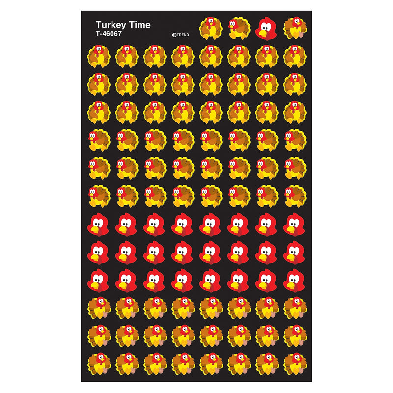 TREND Turkey Time superShapes Stickers, 800 Per Pack, 6 Packs (T-46067-6)