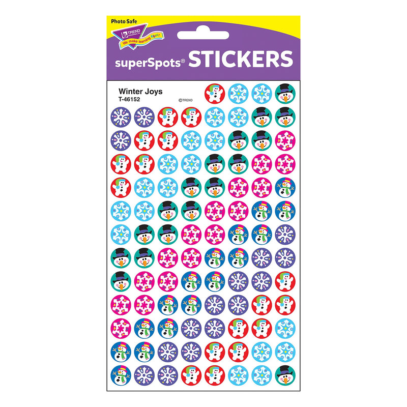 TREND Winter Joys superSpots Stickers, 800 Per Pack, 6 Packs (T-46152-6)