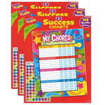 TREND Praise Words 'n Stars Chore Charts, 25 Sheets Per Pad, Pack of 3 (T-73130-3)