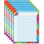 TREND Stars 'n Swirls Incentive Chart, 17" x 22", Pack of 6 (T-73355-6)