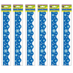 Teacher Created Resources Snowflakes Border Trim, 35 Feet Per Pack, 6 Packs (TCR4139-6)