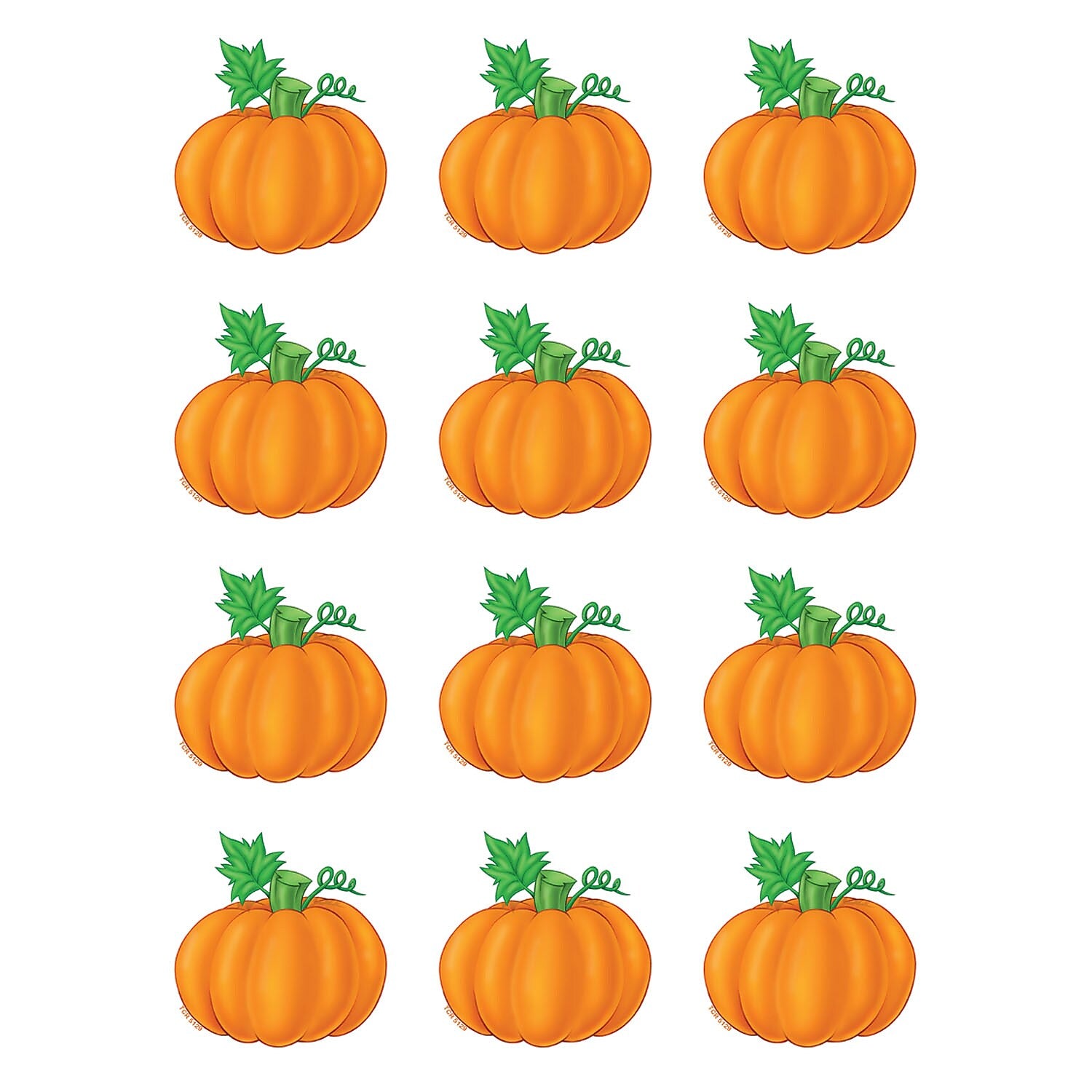 Teacher Created Resources Pumpkins Mini Accents, 36/Pack, 6 Packs (TCR5129-6)