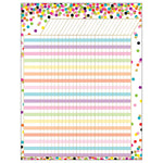 Teacher Created Resources Confetti Incentive Chart, Pack of 6 (TCR7595-6)