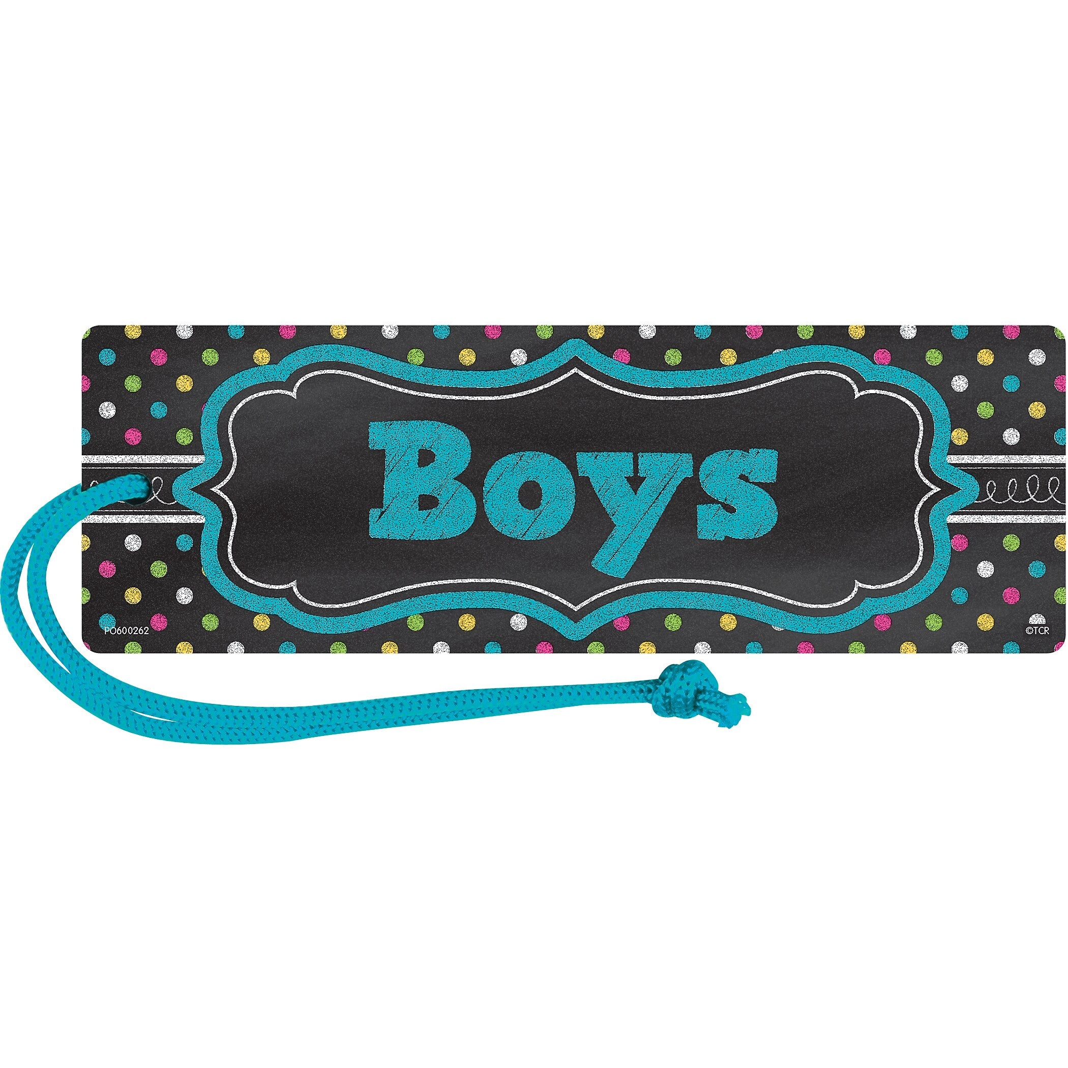 Teacher Created Resources Chalkboard Brights Magnetic Boys Pass, Pack of 6 (TCR77278-6)