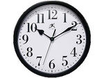 Infinity Instruments Wall Clock, Plastic/Glass, 9.63" (20048BK-4400)