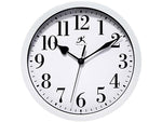 Infinity Instruments Wall Clock, Plastic/Glass, 9.63" (20048WH-4400)