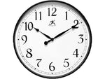 Infinity Instruments Wall Clock, Plastic, 18" (20016BK-1567)