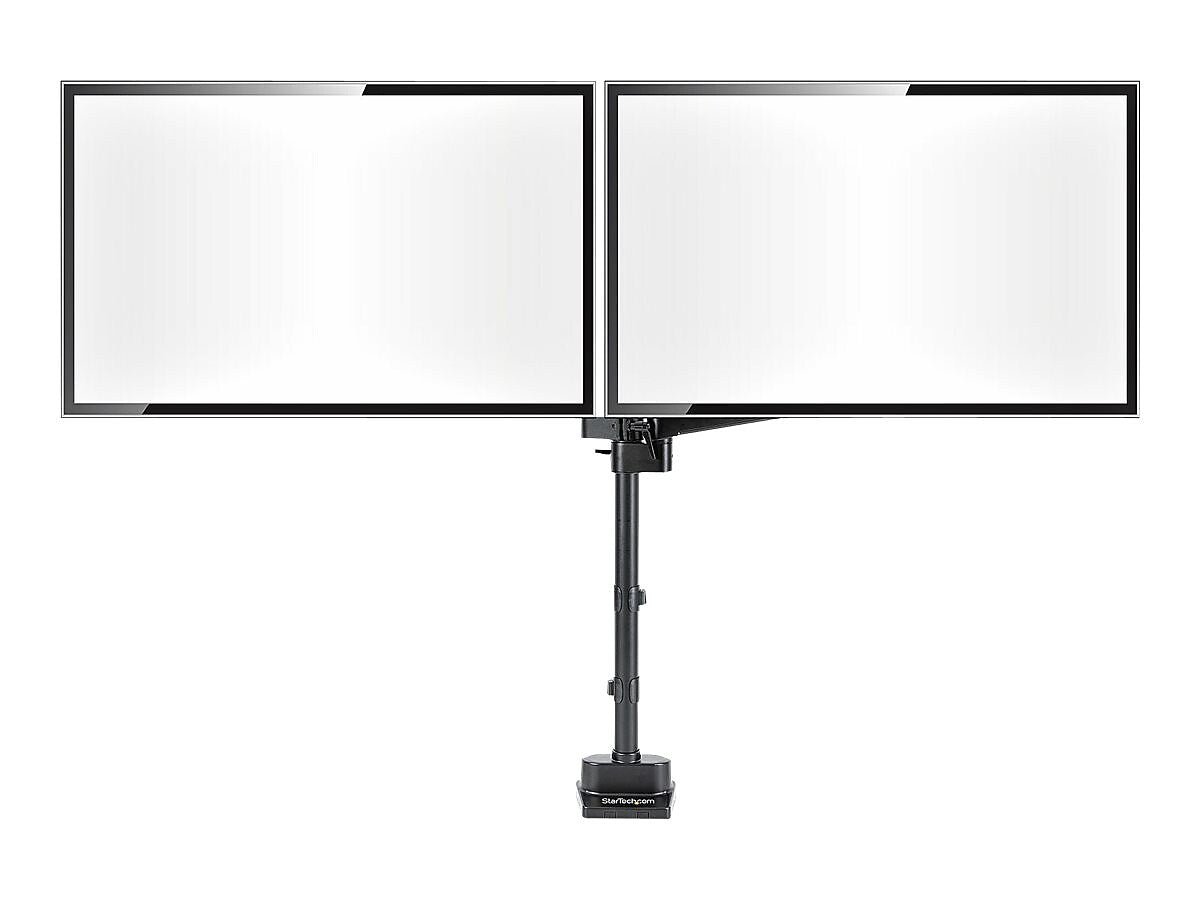 StarTech.com Adjustable Dual Mounting Kit, Up to 32" Monitor, Black (ARMDUALPIVOT)