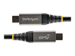 StarTech Thunderbolt Compatible 6.6 ft. USB-C Cable with 100W Power Delivery, Male to Male, Black/Silver (USB315CCV2M)