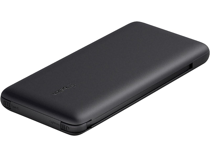 Belkin BOOST CHARGE Plus USB-C Power Bank with Cables, 23W, 10000 mAh, Black (BPB006BTBLK)