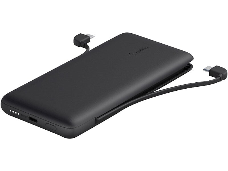 Belkin BOOST CHARGE Plus USB-C Power Bank with Cables, 23W, 10000 mAh, Black (BPB006BTBLK)